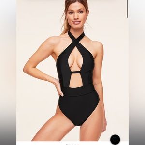 Brinlee Swim One Piece - Black - Large - NEW w/ tags